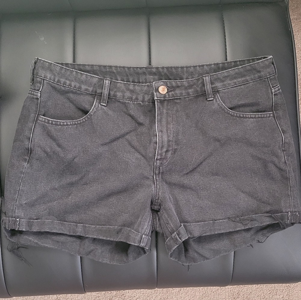 H&M Black Denim Shorts